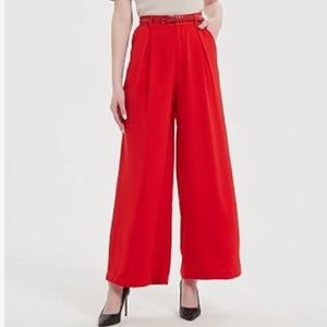 Women’s High Waist Casual Wide Leg Pants - M SHORT NWT